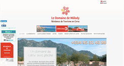 Desktop Screenshot of corsica-domainemelody.com